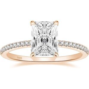 3 Carat Radiant Cut Hidden Halo Diamond Ring
